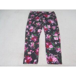 Victoria's Secret On Point Flow Pants Womens 2XL Black Floral Long Yoga Leggings